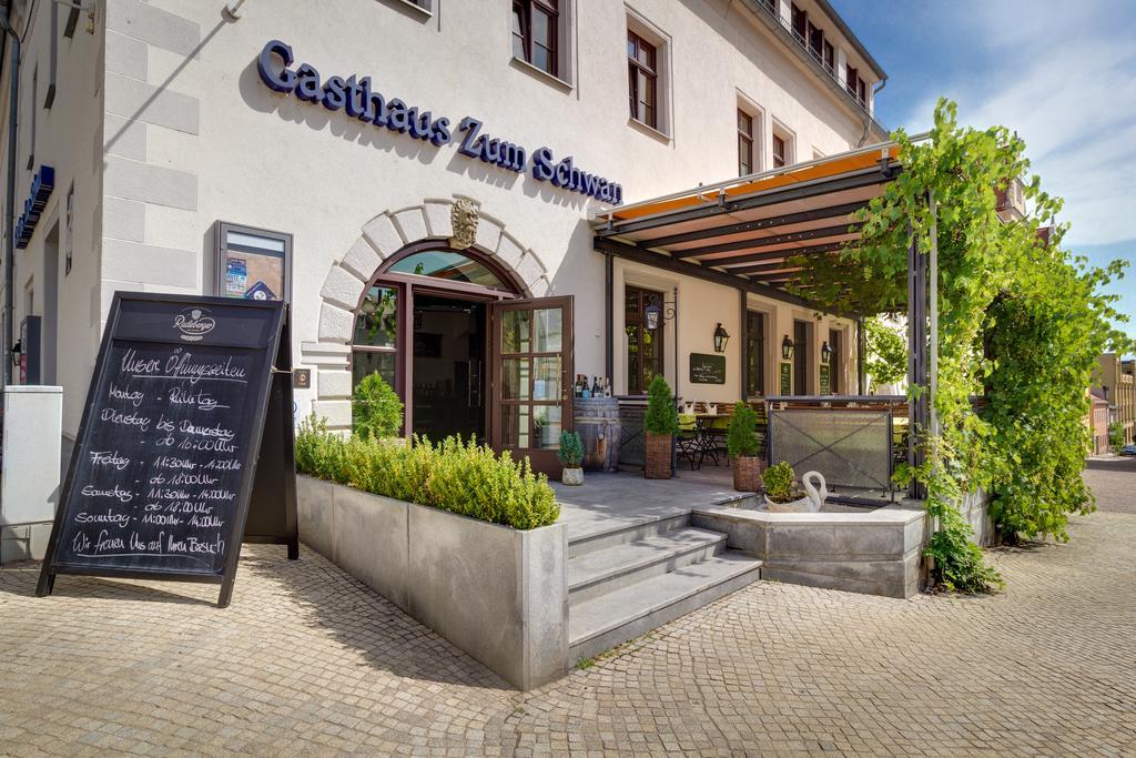 Gasthaus Zum Schwan Oschatz Exterior foto
