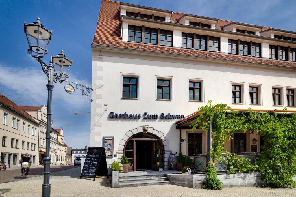 Gasthaus Zum Schwan Oschatz Exterior foto