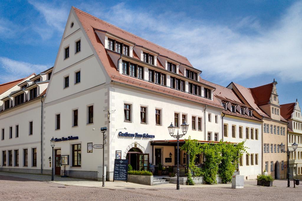 Gasthaus Zum Schwan Oschatz Exterior foto